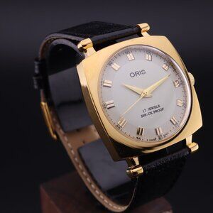 Oris Vintage Swiss 17 Jewels Hand-Wound Mechanical Men's Watch - FREE SHIPPING